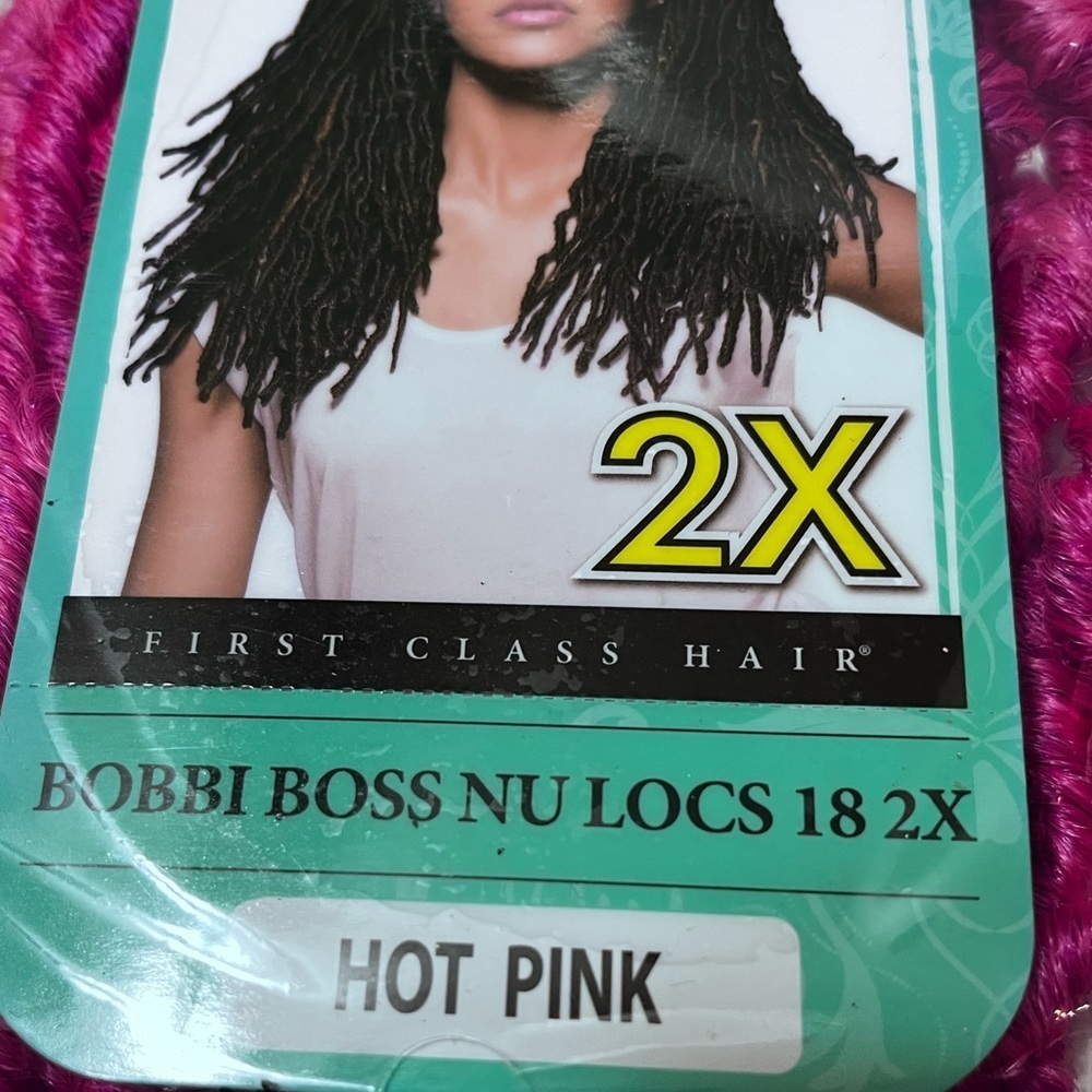 Bobbi Boss Nu Locs 18” Lot 4 Packs Long Color Hot Pink Hair Extentions - Picture 6 of 9